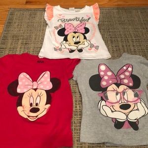 Minnie Mouse shirts toddler size 5